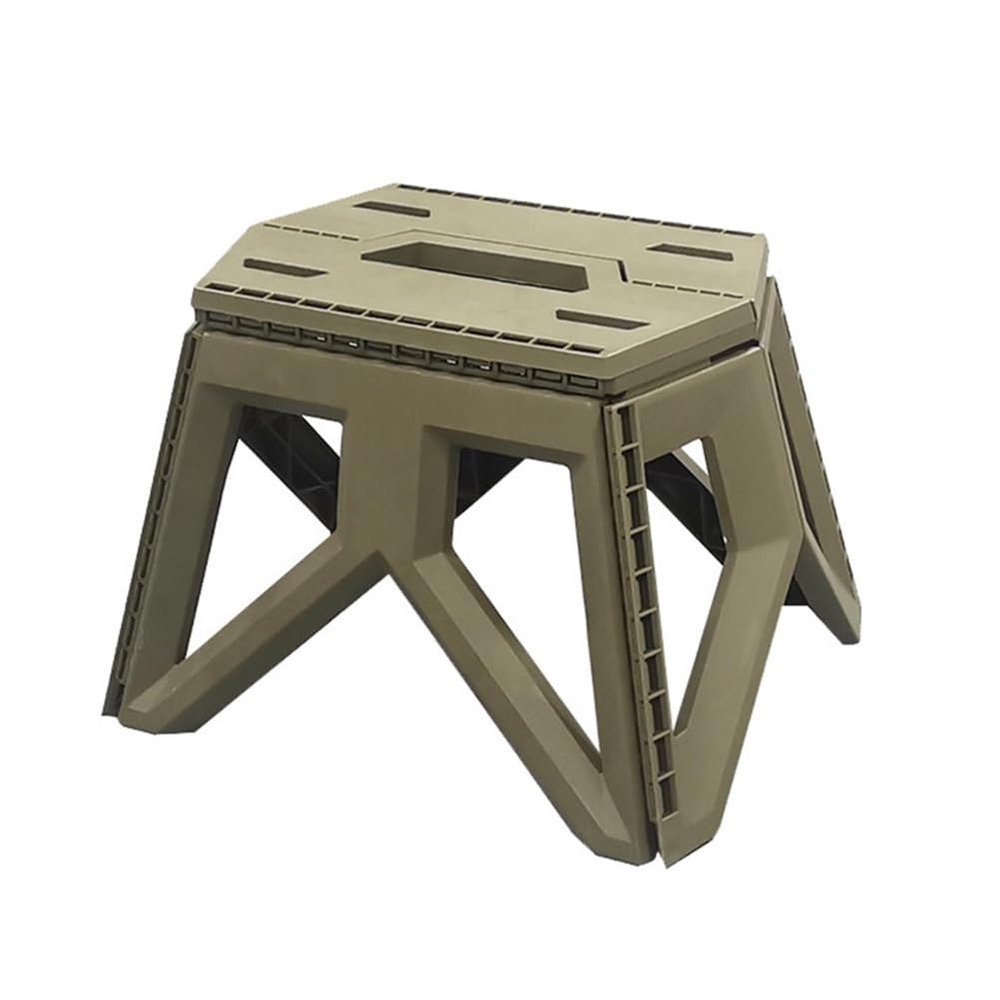 INOOMP Portable Camping Stool Lightweight Plastic Stool for Fishing Outdoor Events Kitchen Use Ergonomic Design Easy to Carry Sturdy Construction