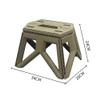 INOOMP Portable Camping Stool Lightweight Plastic Stool for Fishing Outdoor Events Kitchen Use Ergonomic Design Easy to Carry Sturdy Construction view 3