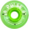 Atom Skates Quad Roller Wheels/Outdoor/Hardness 78A / 62x33 Lime Pulse Lite / 1 Pack - 4 Wheels view 1