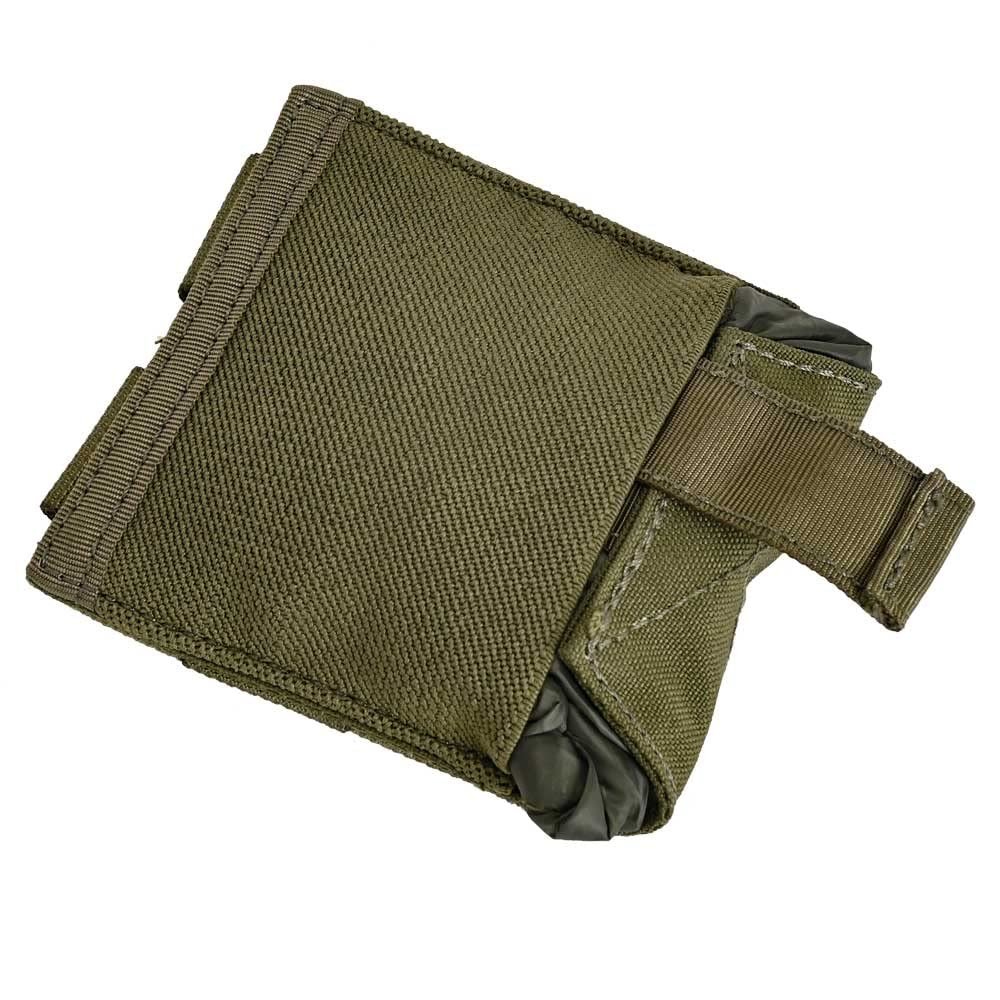 SABADO Micro Molle Dump Pouch,Magazine Utility Pouch Drawstring Ultralight-Mesh Belt Dump Pouches Soft Roll Up Foldable (Green)
