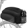 WOTOW Rear Rack Bag, 12L Waterproof Reflective Bicycle Trunk Bag, Cycling Rear Seat Carrier Backseat Storage Luggage with Water Bottle Holder, Shoulder Strap for MTB Bike E-Bike view 1