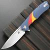 Sitivien ST132 Folding Knife,D2 Steel,G10 Handle EDC Knife with Liner Lock for Outdoor Hiking Camping(Blue) view 2