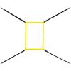 AOLIGEIJS Baseball Net Adjustable Strike Zone Target (Strike Zone, Yellow) view 1