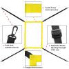 AOLIGEIJS Baseball Net Adjustable Strike Zone Target (Strike Zone, Yellow) view 3