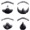 Lenaqueen 100% Human Hair Full Hand Tied Lace Invisible False Beards Hair Fake Face Beard and Mustache for Men Realistic Entertainment Drama Party Movie Makeup (Black) view 2