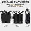 OneTigris Pouch DD44 - MOLLE Double Pouch Quick Release with Plastic Inserts OWB Laser-Cutting (Black) view 3