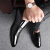 Hbeylia Mens Tuxedo Shoes Patent Leather Lace Up Formal Business Oxford Dress Shoes Classic Fashion Closed Pointed Toe Leather Tuxedo Oxford Wingtip Dress Shoes for Men Business Office Work Wedding view 2