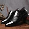 Hbeylia Mens Tuxedo Shoes Patent Leather Lace Up Formal Business Oxford Dress Shoes Classic Fashion Closed Pointed Toe Leather Tuxedo Oxford Wingtip Dress Shoes for Men Business Office Work Wedding view 4