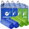 YQXCC 4 Pack Cooling Towels | 40"x12" | Cool for Neck and Face | Microfiber Soft Breathable Chilly | for Yoga, Sport, Golf, Gym, Camping, Running & More Activities view 1