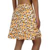 ANIVIVO Women's Skorts Skirts 20" Knee Length,Long Tennis Golf Sports Casual Skirts with High Waisted Zipper Pockets(Yellow Floral,M) view 3