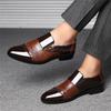 Hbeylia Mens Tuxedo Shoes Patent Leather Lace Up Formal Business Oxford Dress Shoes Classic Fashion Closed Pointed Toe Leather Tuxedo Oxford Wingtip Dress Shoes for Men Business Office Work Wedding view 3