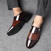 Hbeylia Mens Tuxedo Shoes Patent Leather Lace Up Formal Business Oxford Dress Shoes Classic Fashion Closed Pointed Toe Leather Tuxedo Oxford Wingtip Dress Shoes for Men Business Office Work Wedding view 4
