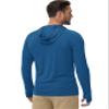 Boladeci Swim Shirts Sun Hoodie Fishing Hoodie Mens Sun Shirts UV Protection Clothing Long Sleeve Summer Hoodies SPF Rash Guard Shirts Blue Gray L view 4