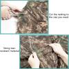 WINWAY Camo Netting Burlap Cradle Mesh Fabric - 75D Camouflage Netting for Hunting Blinds, Camping Military Tree Stands, Ground Cover,Decoration view 4
