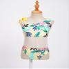 Manyakai Kids Girls 3 Piece Bikini Bathing Suit Floral Printed Hawaiian Tankini Set Beach Sports Swimsuit Yellow 4 Years view 4