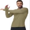 Boladeci Fishing Shirts Long Sleeve Hoodie UPF 50+ UV Protection Summer Water SPF Rash Guard Swim Sunscreen Olive Drab L view 2