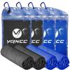 YQXCC Cooling Towels | 4 Pack 47"x12" | Ice Cool for Neck | Microfiber Soft Breathable Chilly | for Yoga, Sports, Golf, Gym, Camping, Running, Fitness, Workout & More Activities view 1