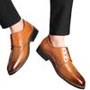 Hbeylia Mens Tuxedo Shoes Patent Leather Lace Up Formal Business Oxford Dress Shoes Classic Fashion Closed Pointed Toe Leather Tuxedo Oxford Wingtip Dress Shoes for Men Business Office Work Wedding view 1