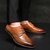 Hbeylia Mens Tuxedo Shoes Patent Leather Lace Up Formal Business Oxford Dress Shoes Classic Fashion Closed Pointed Toe Leather Tuxedo Oxford Wingtip Dress Shoes for Men Business Office Work Wedding view 3