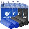 YQXCC 4 Pack Cooling Towels | 40"x12" | Cool for Neck and Face | Microfiber Soft Breathable Chilly | for Yoga, Sport, Golf, Gym, Camping, Running & More Activities view 1