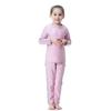 Kids Girls Long Sleeve Modest Swimsuit Muslim Swimwear with Hijab Cap 3 Pieces Swimming Set Rash Guard Set Sun Protection Pink-Long (Child) 18-24 Months view 3