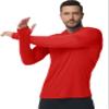 Boladeci Long Sleeve Mens Shirts Fishing Lightweight Hoodie UPF 50+ UV Protection Summer Cooling SPF Rash Guard Swim Gifts Tomato Red M view 2