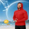 Boladeci Long Sleeve Mens Shirts Fishing Lightweight Hoodie UPF 50+ UV Protection Summer Cooling SPF Rash Guard Swim Gifts Tomato Red M view 3