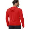 Boladeci Long Sleeve Mens Shirts Fishing Lightweight Hoodie UPF 50+ UV Protection Summer Cooling SPF Rash Guard Swim Gifts Tomato Red M view 4