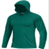 Boladeci Fishing Shirts for Men Long Sleeve Swim Shirts UPF 50+ Sun Protection Clothing Fishing Hoodie Quick Dry SPF Gifts Emerald Green M view 1