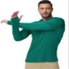 Boladeci Fishing Shirts for Men Long Sleeve Swim Shirts UPF 50+ Sun Protection Clothing Fishing Hoodie Quick Dry SPF Gifts Emerald Green M view 2