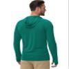 Boladeci Fishing Shirts for Men Long Sleeve Swim Shirts UPF 50+ Sun Protection Clothing Fishing Hoodie Quick Dry SPF Gifts Emerald Green M view 4