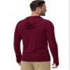 Boladeci UV Shirts for Men Long Sleeve Fishing Hoodie UPF 50+ UV Protection Summer Lightweight Hoodies SPF Rash Guard Tops Swim Burgundy S view 4