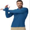 Boladeci Rash Guard Fishing Lightweight Hoodie Sun Shirts UV Protection Clothing Long Sleeve Summer Hoodies Water SPF Gray Swim Gifts Blue M view 2