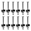 Trampoline Screws, Long Screw Trampoline Replacement Screws, Anti-Loose Trampoline Bolts and Nuts Trampoline Parts Trampoline Accessories for Large Small Trampolines Jump Stability Tool, 12PCS view 1