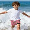 Century Star Boys Swim Trunks with Compression Liner Size 10-12-Anti Chafe Quick Dry Bathing Suit Beach Shorts for Kids Pink Pineapple view 3