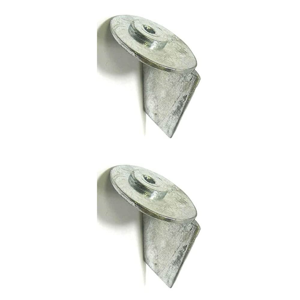 2PCS Trim Tab Anode 348-60217-0 for Tohatsu 35HP 40HP 2-Stroke Outboard (Aluminium alloy)