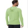 Boladeci Mens Swim Shirts Fishing Hoodie UPF 50+ Long Sleeve Sun Protection Summer SPF UV Rash Guard Shirts Light Green S view 4