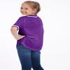 ACEFAST INC Kids Baseball Jersey Button Blank Softball Team Uniform Girls Boys Hip Hop T-Shirt Solid Color Sweatshirt Purple view 3