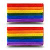 Antrix 2 Packs Rainbow Flag Sign Patch LGBT Gay Lesbian Peace Pride Logo Full Embroidered Hook and Loop Patch Tactical Funny Rainbow Symbol for Team Clothes Hat Jacket Backpack view 1