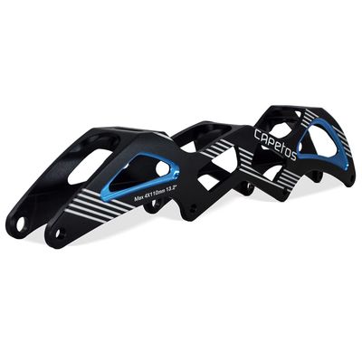 Capetos Professional Aluminium Inline Skate Frame, 4 100mm or 4 110mm Mounting, Speed Skating Frame (4x110mm Wheels) (13.2")