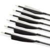 ZSHJGJR 12PCS 34Inch Carbon Arrow, with Removable Tips and 4inch Feathers for Compound Recurve Bow Hunting Archery view 2