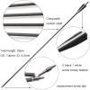 ZSHJGJR 12PCS 34Inch Carbon Arrow, with Removable Tips and 4inch Feathers for Compound Recurve Bow Hunting Archery view 4