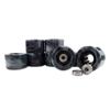 Capetos Black and White Roller Skate Wheels, 60  40 mm, 88A Quad Skate Wheel Set with Bearings view 4