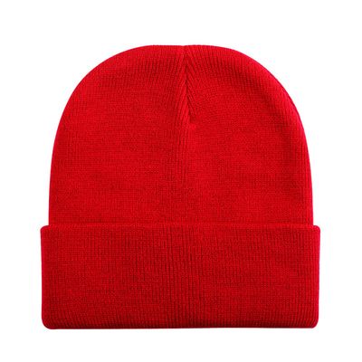 UTTPLL Baby Boy Girl Knit Warm Baby Hats Thick Soft Toddler Beanies Slouchy Ribbed Cuffed Beanie for Boys Girls Red One Size