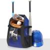 DAREKUKU Baseball Backpack, Softball Bat Bag, Breathable T-Ball & Baseball Equipment & Gear, Durable Bat Backpack With Fence Hook, Shoe Compartment, Hold Bat, Glove, Helmet, Cleats view 2