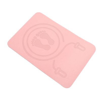 BESPORTBLE Jump Rope Mat Indoor Anti-Slip Skipping Rope Pad for Exercise Pink Yoga Pads Floor Fitness Mat