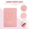 BESPORTBLE Jump Rope Mat Indoor Anti-Slip Skipping Rope Pad for Exercise Pink Yoga Pads Floor Fitness Mat view 3
