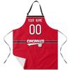 ANTKING Cincinnati Apron with Pocket Custom Any Name and Any Number Gifts for Dad Men Fans view 1