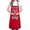ANTKING Cincinnati Apron with Pocket Custom Any Name and Any Number Gifts for Dad Men Fans view 3