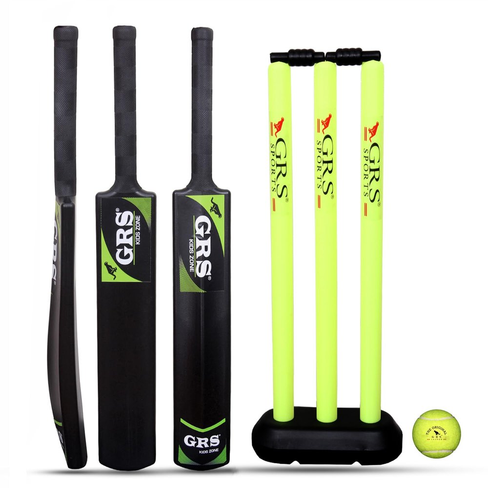 GRS Plastic Junior Cricket Bat (Size 3, Age 6-10 Year Old Kids)